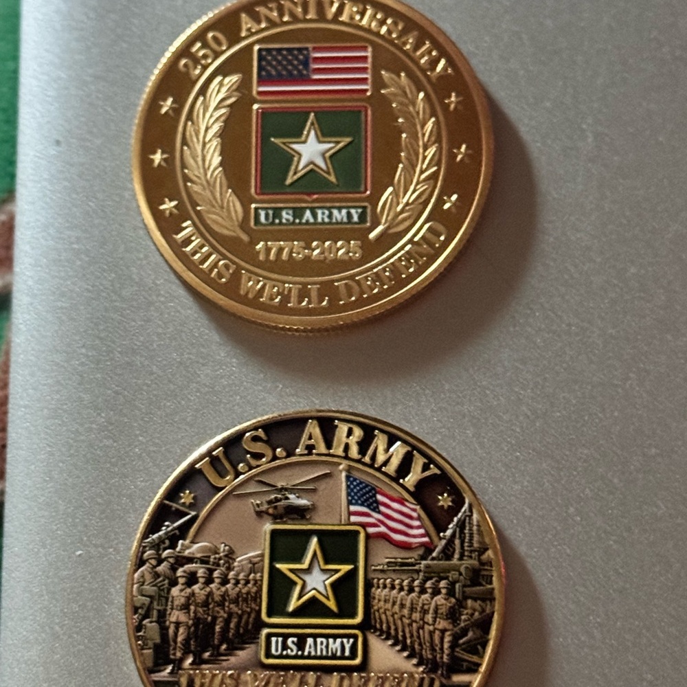 U.S. Army Golden 250th Anniversary Commemorative Coins